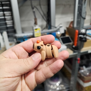 Kapibara z pomarańczą - brelok do kluczy